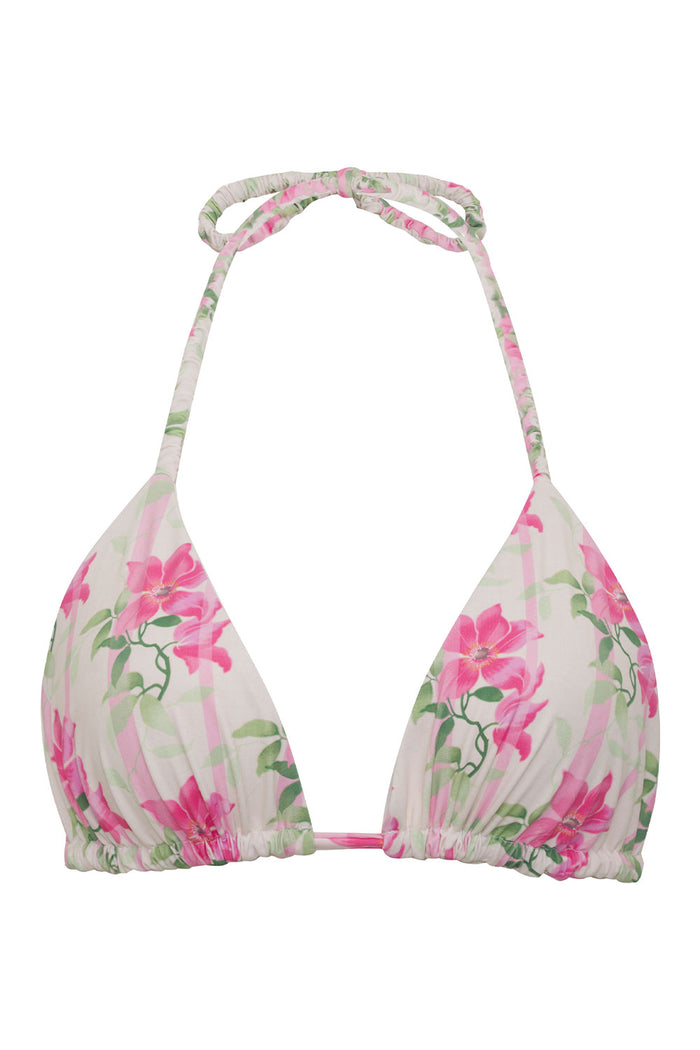 Hope Floral Triangle Bikini Top Tiger Lily