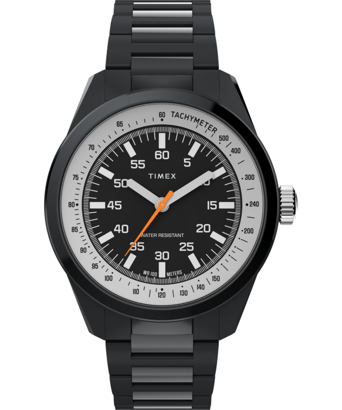 TW2Y53200 Huckberry x Timex 1979 Black Max 41mm Stainless Steel Bracelet Watch Primary Image