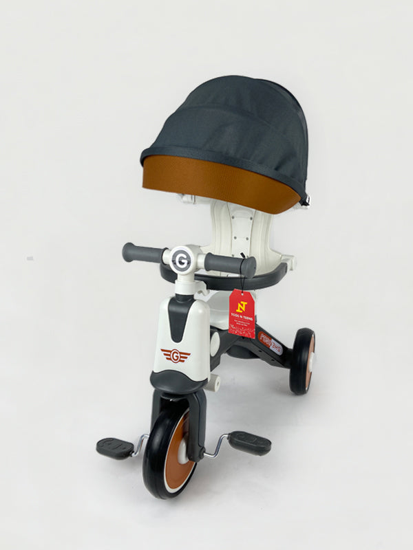 Imported 3-in1 Tricycle with Parent Handle & Canopy - 610D