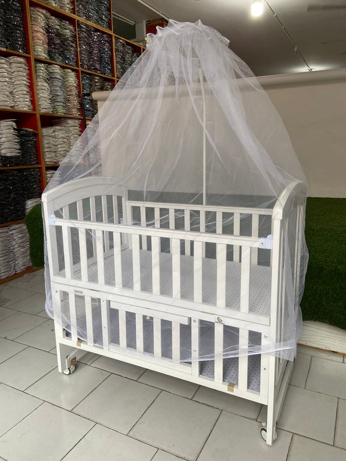 Imported Premium Multifunctional Baby Wooden Cot - 883