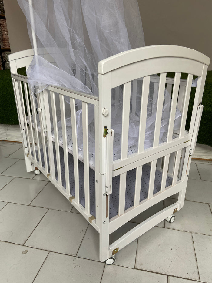 Imported Premium Multifunctional Baby Wooden Cot - 883