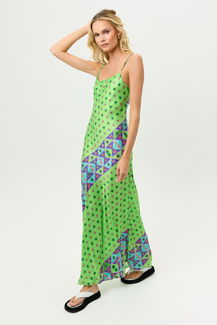Isabelle Versailles Satin Maxi Dress