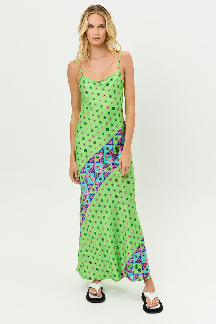 Isabelle Versailles Satin Maxi Dress