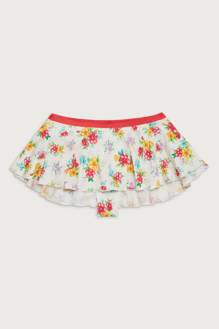 Izabella swim skirt bikini bottom sweet hibiscus