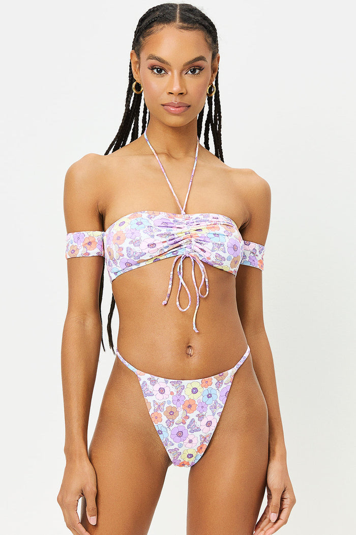 Jagger Mariposa Bandeau Bikini Top