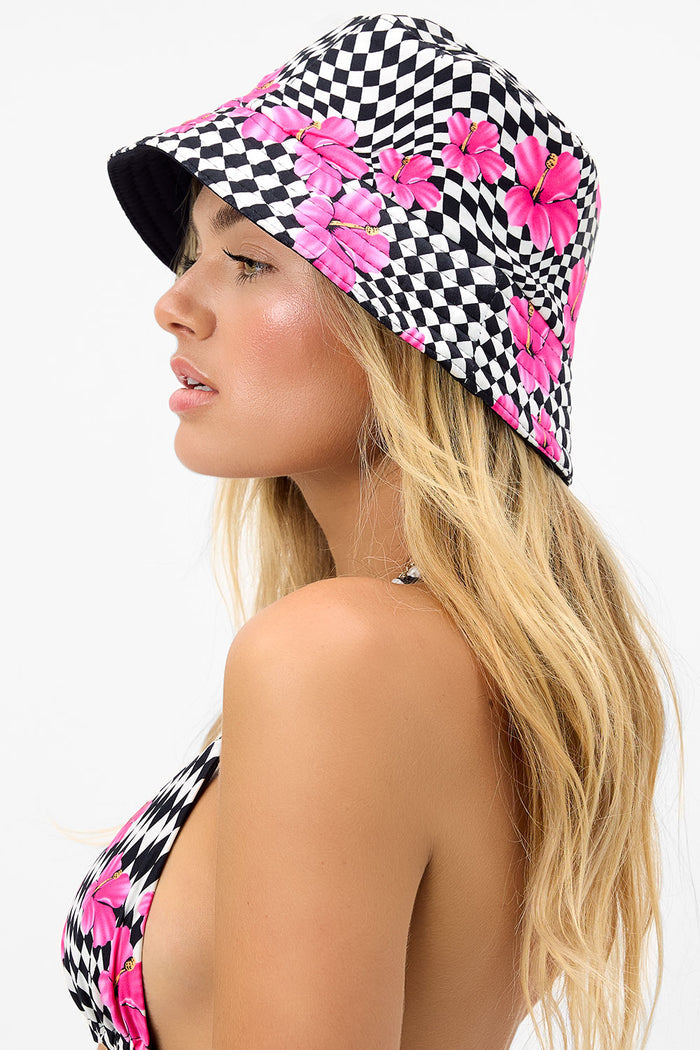 Jax Bucket Hat Black Morrison Hibiscus