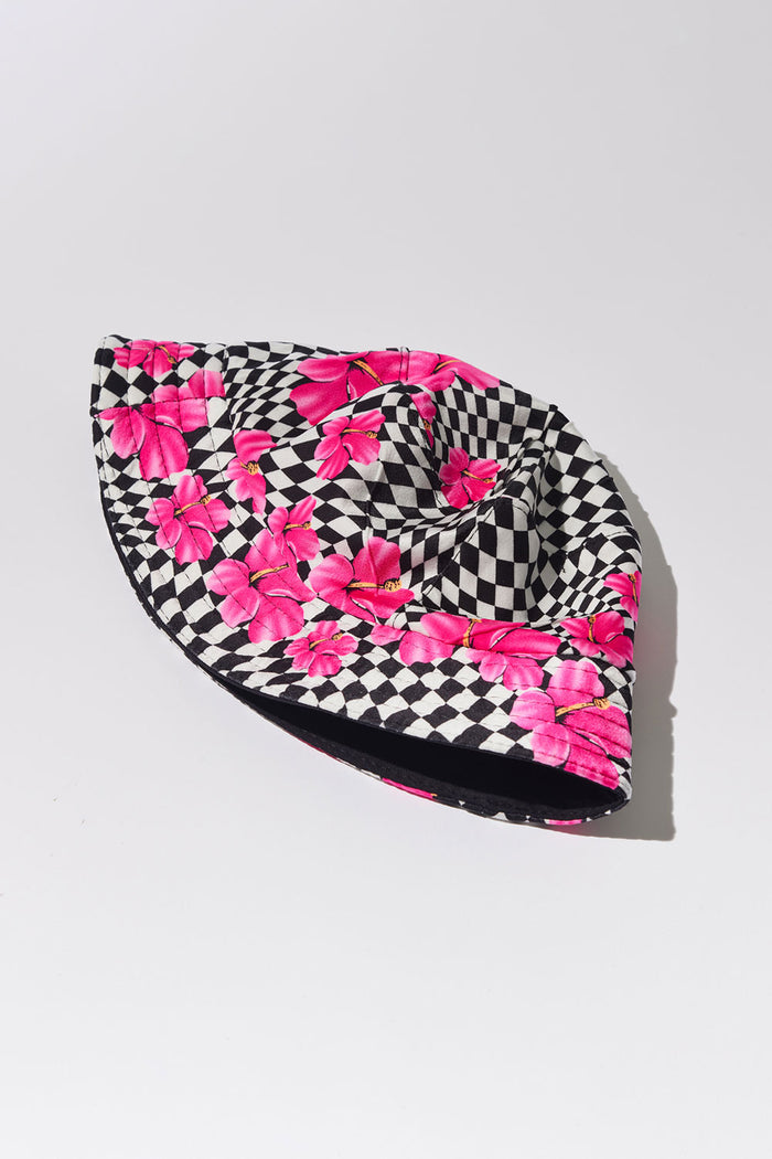 Jax Bucket Hat Black Morrison Hibiscus