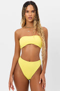 Jean Plissé Bandeau Bikini Top Pina Colada
