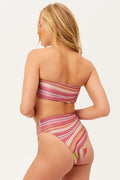 Jenna High Waist Lurex Dance Pink Full Coverage Bottom