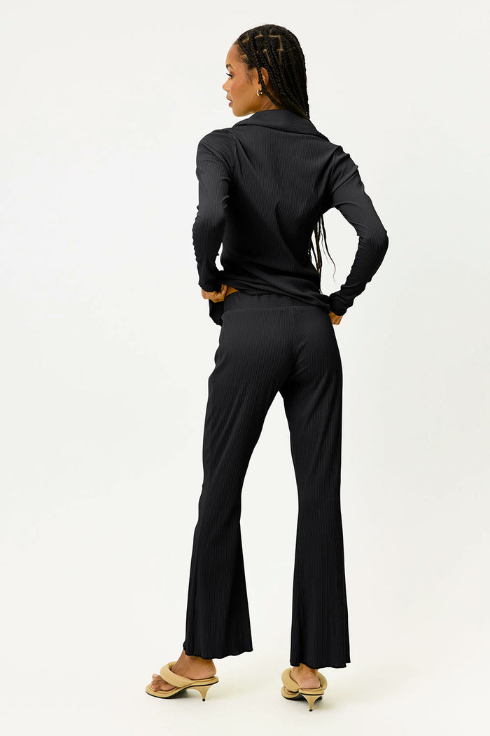 Joey Black Plisse Pants