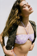 Jupiter Terry Bandeau Bikini Top Luna