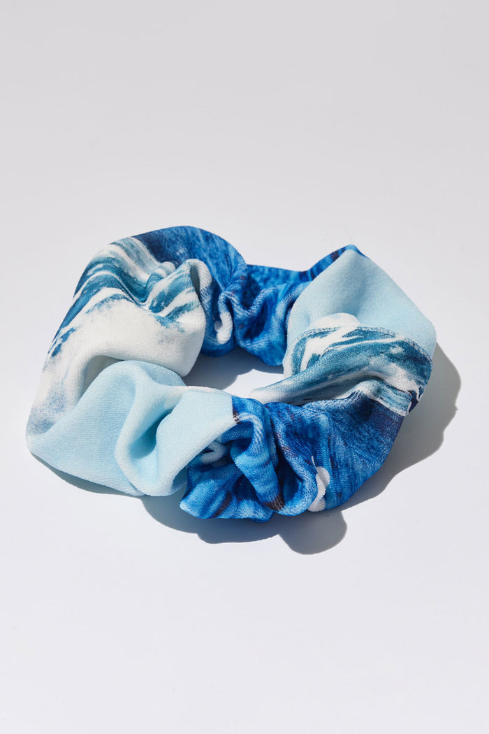 Katy Terry Scrunchie Blue Tides