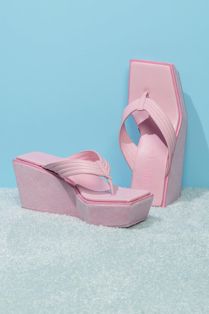 LA Girl Platform Baby Pink Flip Flop
