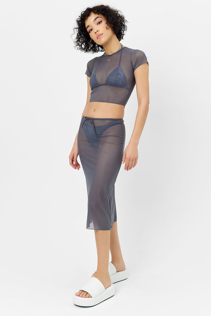 Lauryn Mesh Crop Top Galaxy
