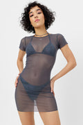 Lauryn Mesh Mini Dress Galaxy