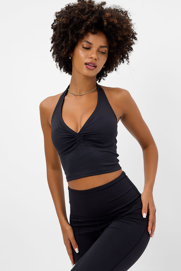 Lively Black Halter Sports Bra