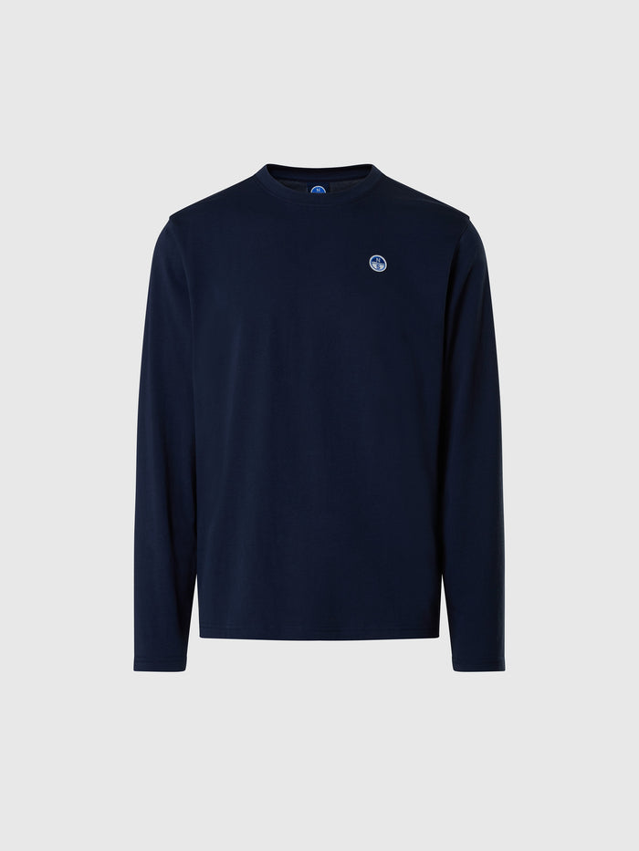 hover | Navy blue | basic-bollo-t-shirt-long-sleeve-692989