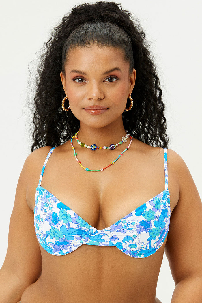 Maggie Morning Glory Underwire Floral Bikini Top Extended