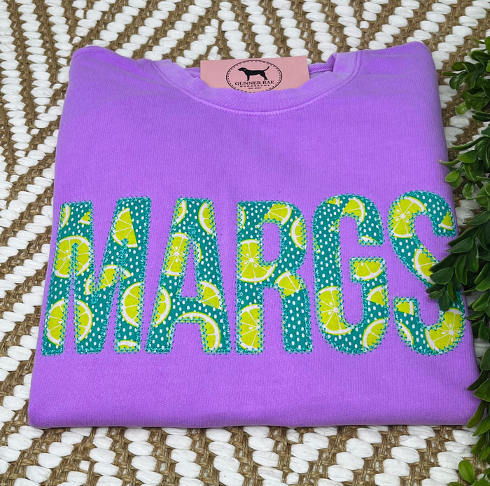 MARGS APPLIQUE Embroidered T-shirt or Sweatshirt