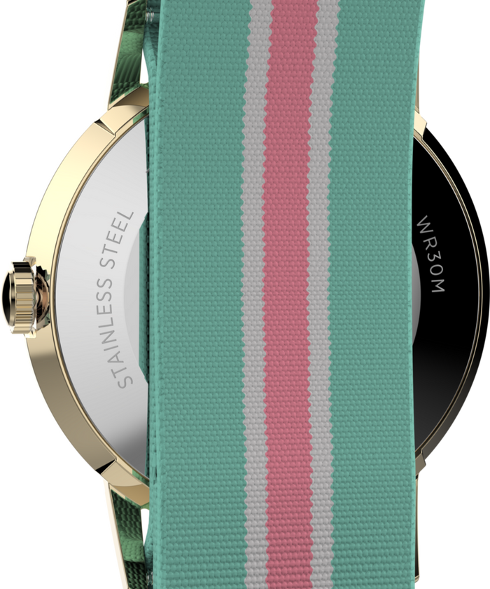 TW2Y49700 Marlin® 34mm Fabric Strap Watch  Caseback Image