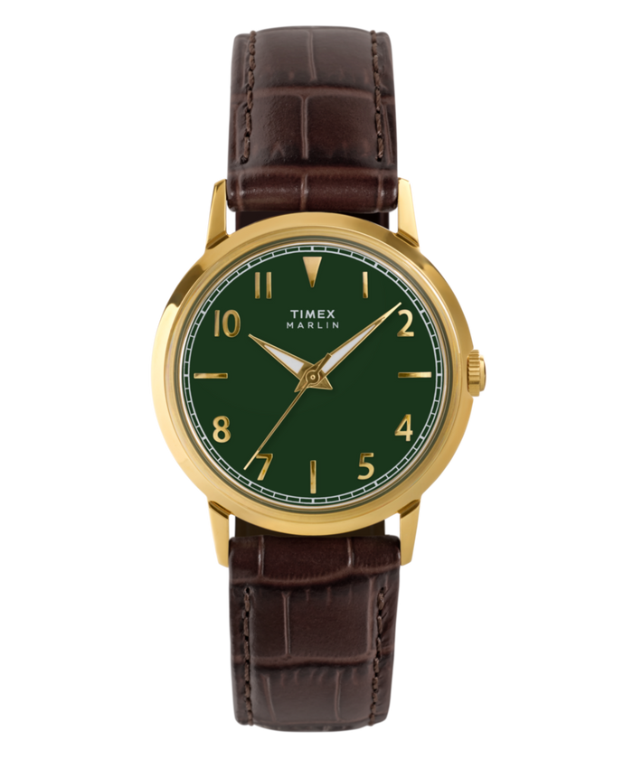 TW2Y37800 Marlin® Quartz 34mm Leather Strap Watch Primary Image