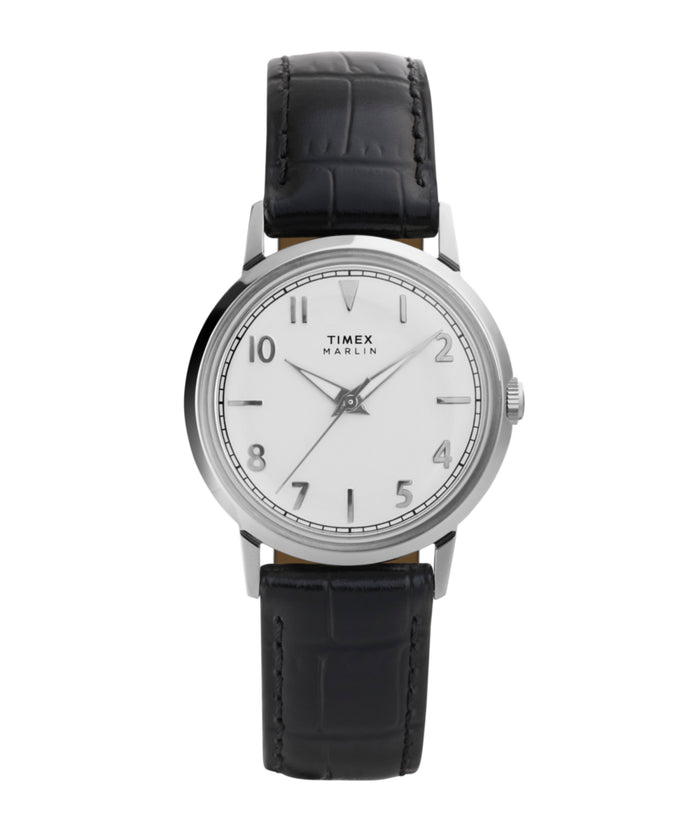 TW2Y37600 Marlin® Quartz 34mm Leather Strap Watch Indiglo On