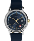 TW2Y47900 Marlin® Quartz GMT 40mm Leather Strap Watch Primary Image
