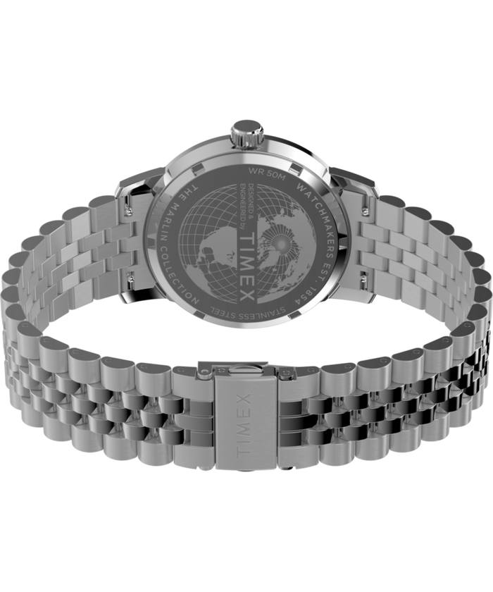TW2Y47600 Marlin® Quartz GMT 40mm Stainless Steel Bracelet Watch Caseback with Attachment Image