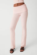 Mason cloud knit flare pant rose quartz