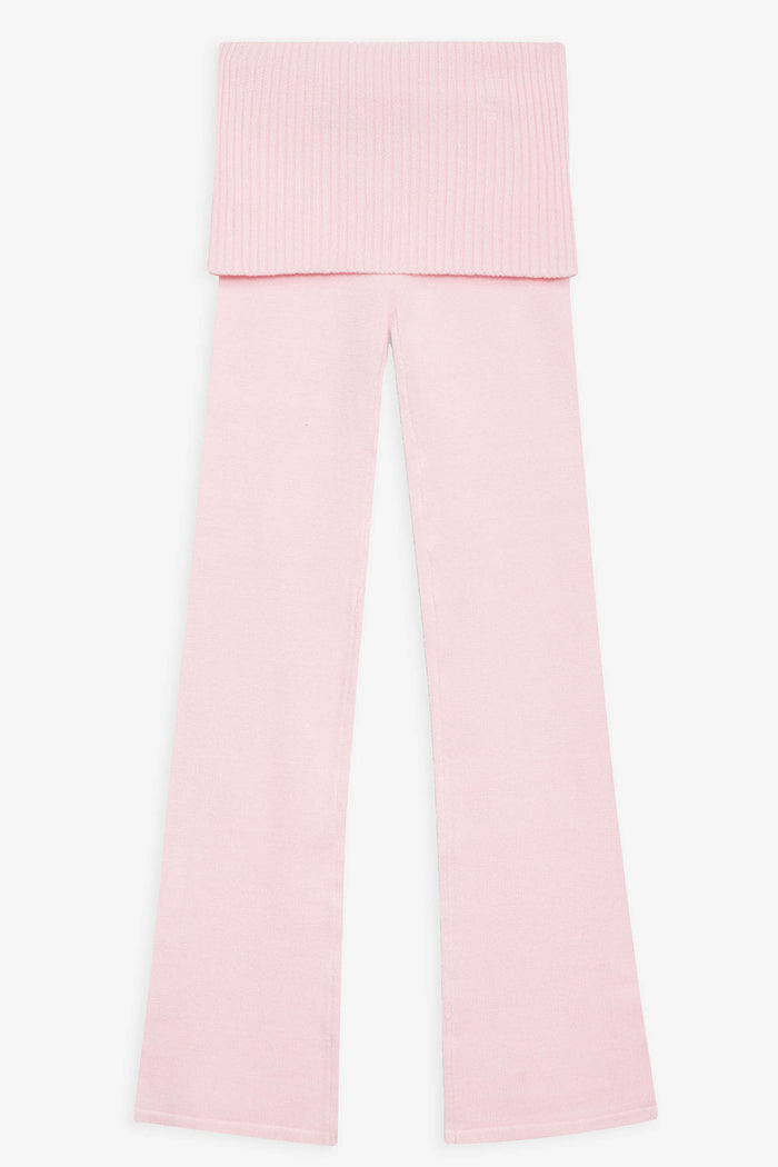 Mason cloud knit flare pant rose quartz