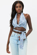 Matilda Springtime Silk Wrap Top