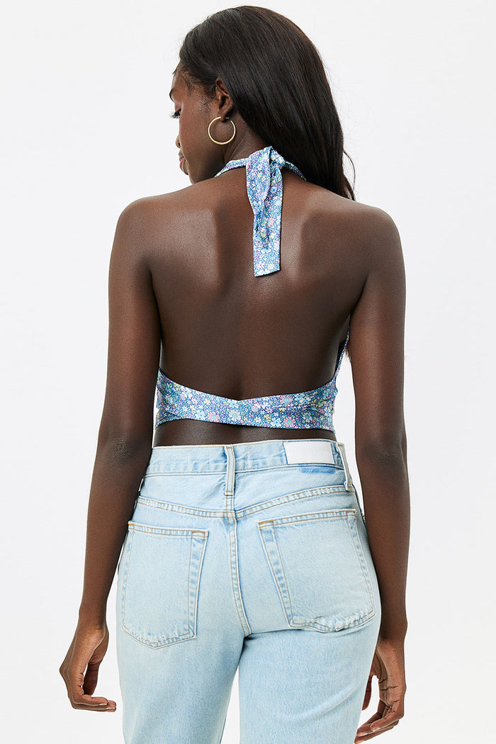 Matilda Springtime Silk Wrap Top