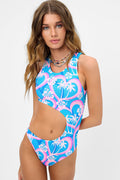 Mel Mesh High Neck One Piece Swimsuit Tropic Love