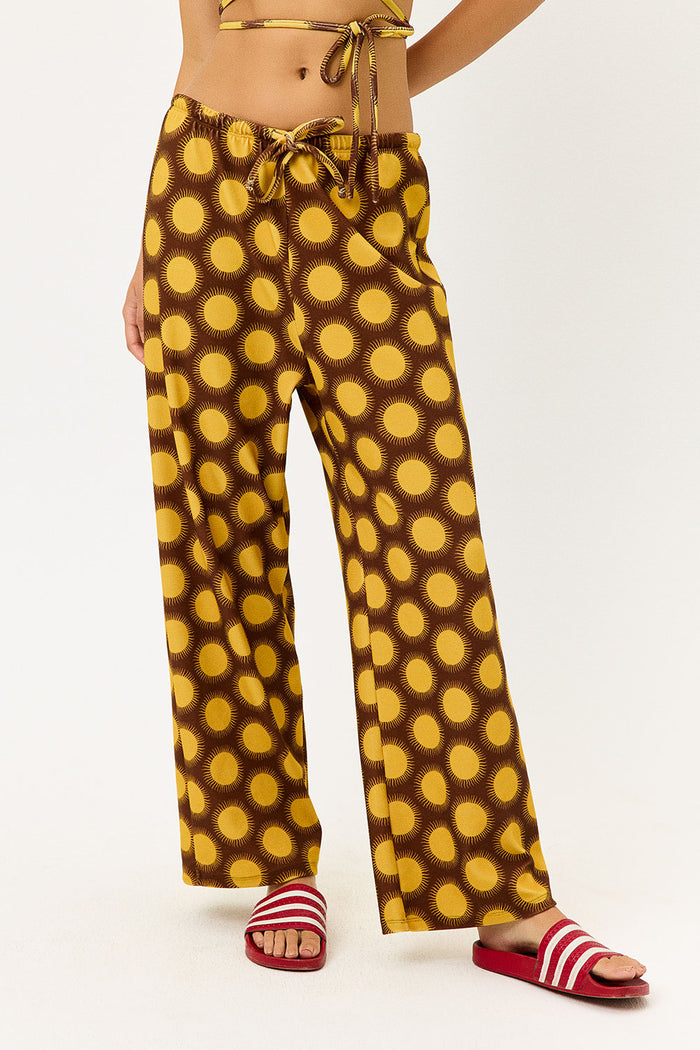 Michelle Golden Terry Wide Leg Pants