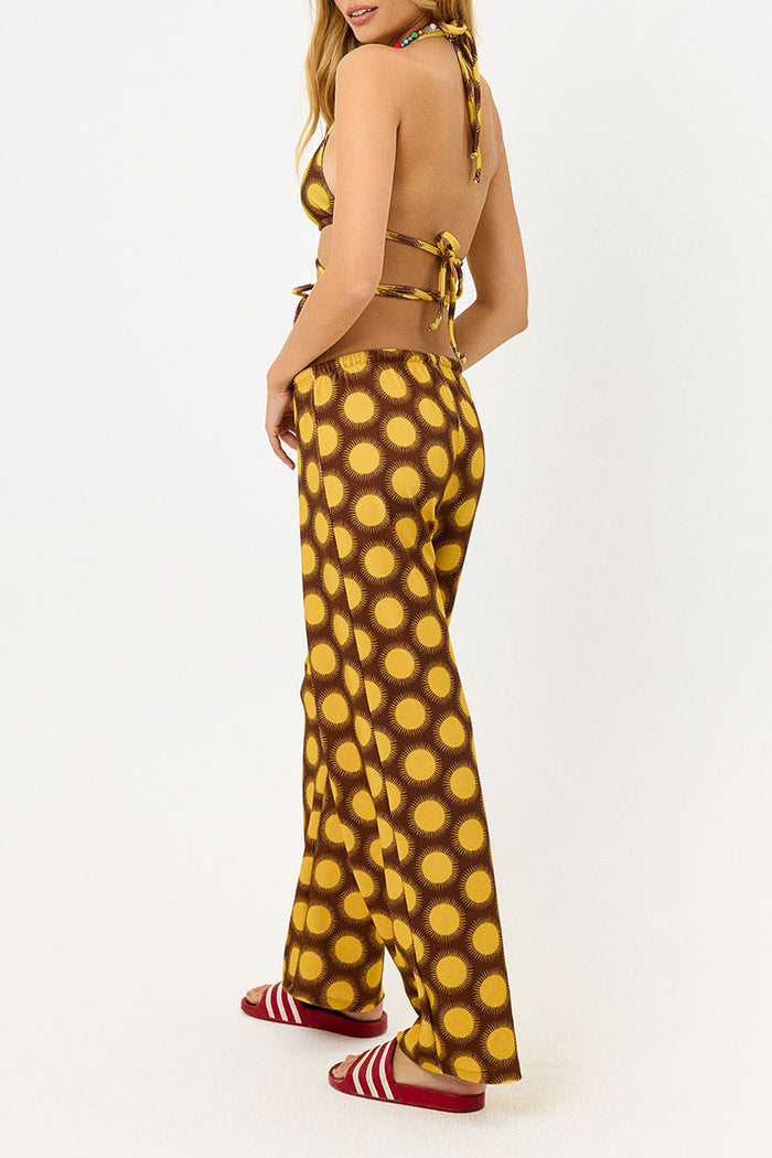Michelle Golden Terry Wide Leg Pants