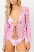 Molly Lace Up Long Sleeve Shirt Fairytale