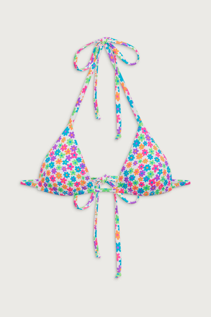 Nick floral triangle bikini top forever flower