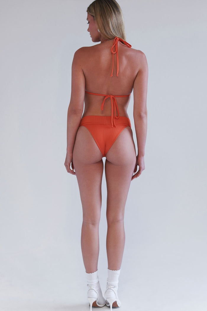 Nick Plissé Triangle Bikini Top Mango