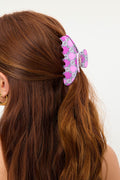 Nixie Claw Hair Clip Pink Daisy