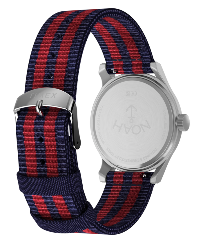TWG069300 NOAH x Timex MK1 Anchor 36mm Fabric Strap Gift Set Caseback with Attachment Image
