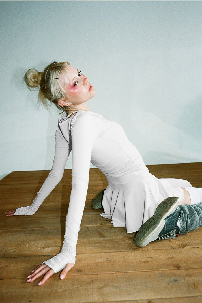 Odette Long Sleeve Top Icy Grey