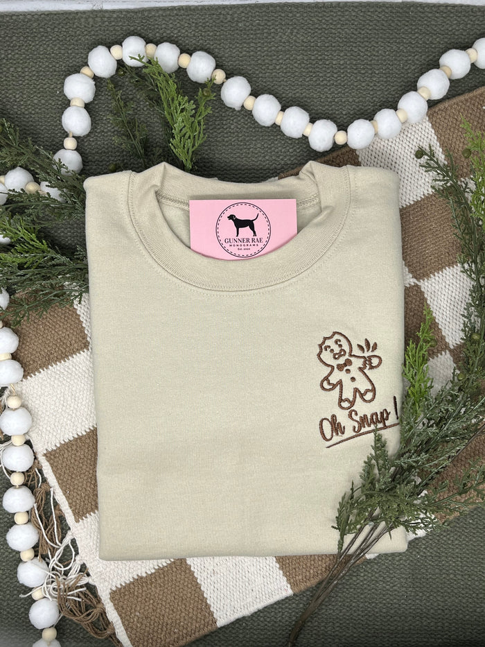 OH SNAP Embroidered T-shirt or Sweatshirt