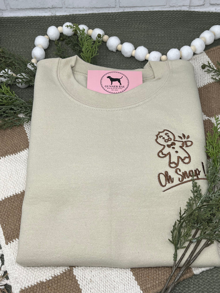 OH SNAP Embroidered T-shirt or Sweatshirt