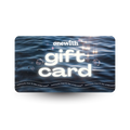 onewith GIFT CARD on an ocean-textured card; slogan at bottom: SWIMSUITS THAT FIT LIKE UNDERWEAR