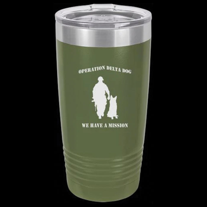 Operation Delta Dog 20oz Personalized Vacuum Insulated Tumbler
