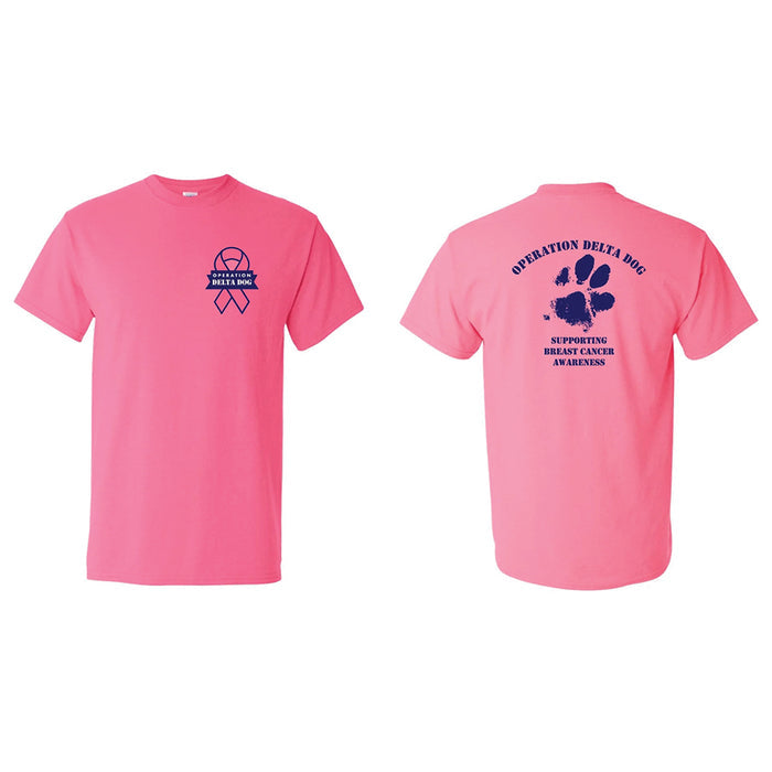 Operation Delta Dog OPDD Breast Cancer Awareness T-Shirt