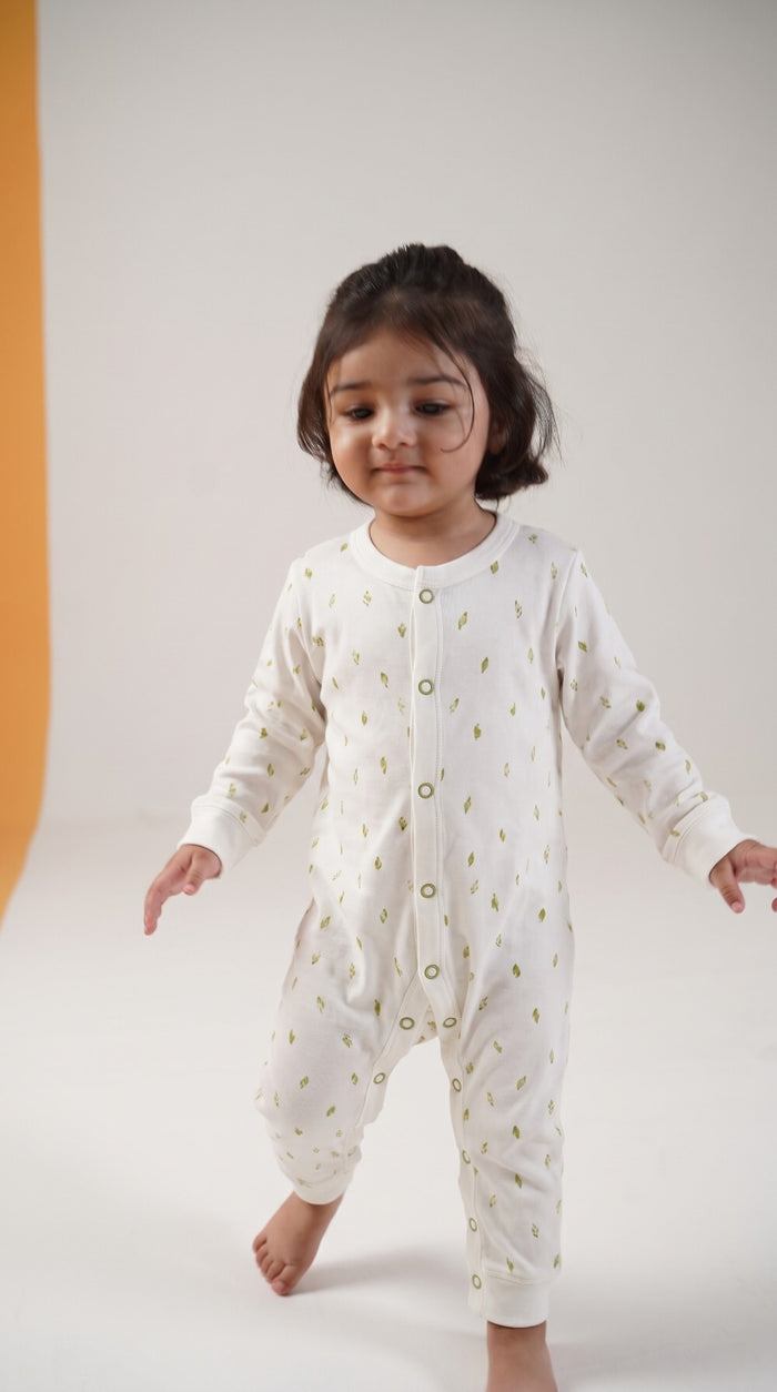 Pack of 3 All-Season Interlock Baby Sleepsuits (0–24 Months)