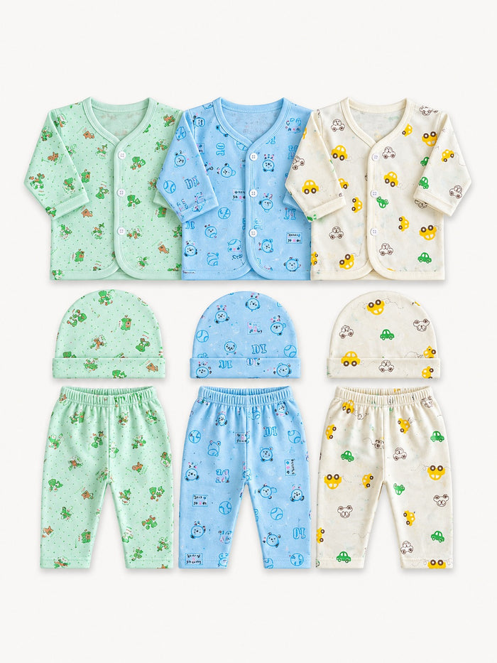 Pack of 3 Jhabla Sets (NB-3 M)