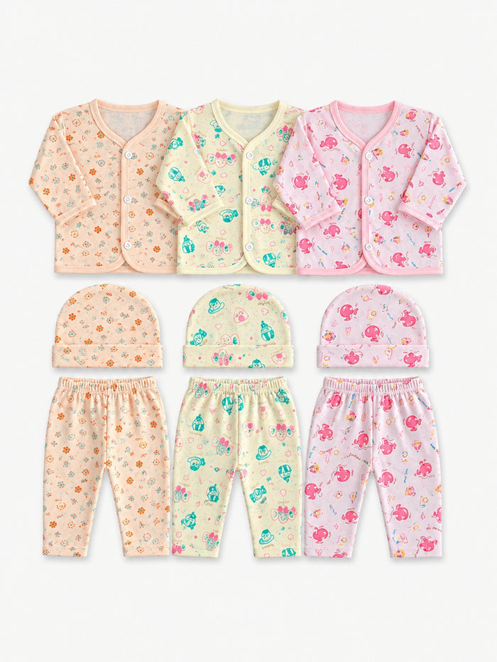 Pack of 3 Jhabla Sets (NB-3 M)