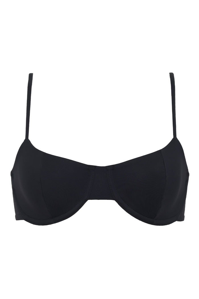 Pam Underwire Bikini Top Black